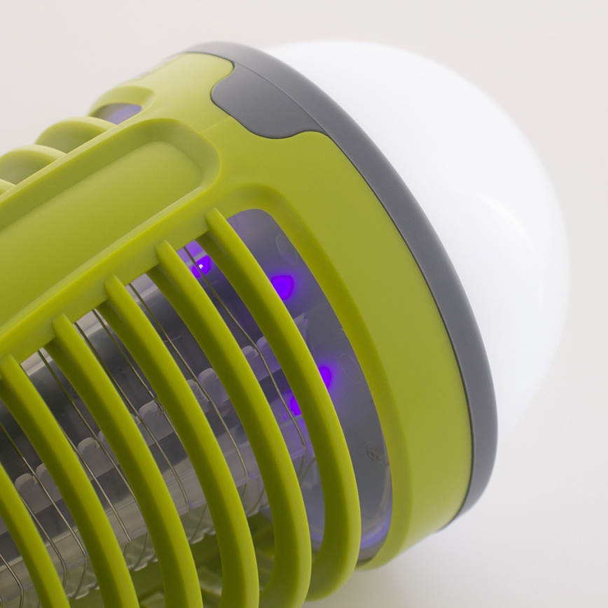 LED Spoljna lampa sa zamkom za insekte LED/5W/USB 1800mAh IP44