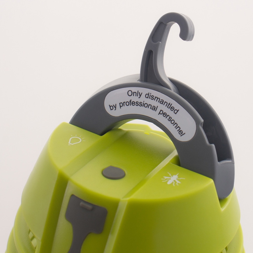 LED Spoljna lampa sa zamkom za insekte LED/5W/USB 1800mAh IP44