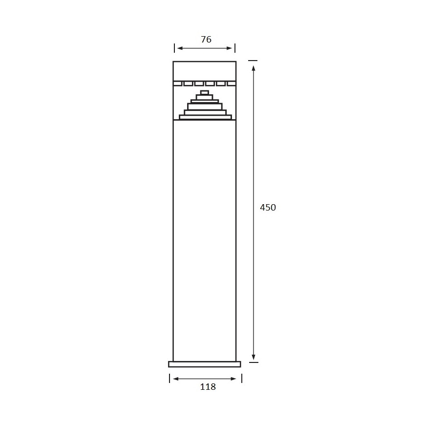 LED Spoljna lampa SALIX 1xLED/6W/230V IP44