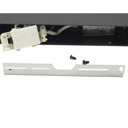 LED Fleksibilna spoljna zidna lampa 2xLED/16W/230V IP54 90 cm crno
