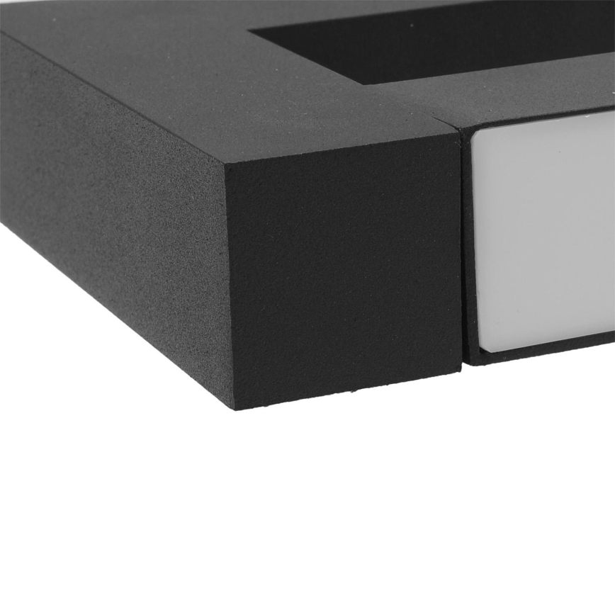 LED Fleksibilna spoljna zidna lampa 2xLED/16W/230V IP54 90 cm crno