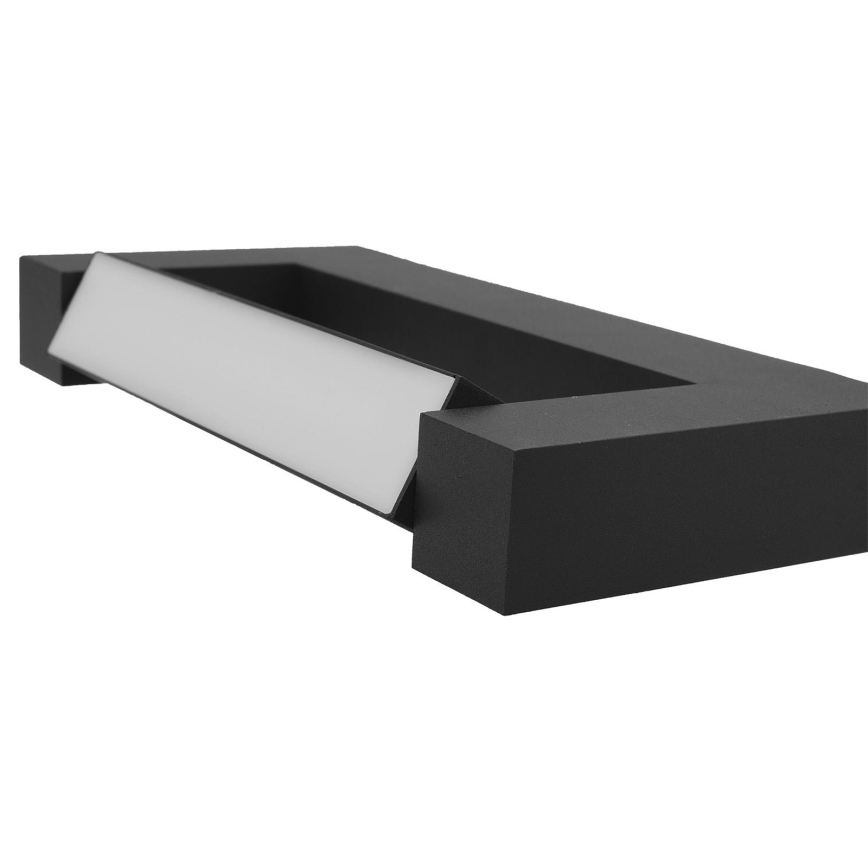 LED Fleksibilna spoljna zidna lampa 2xLED/16W/230V IP54 90 cm crno
