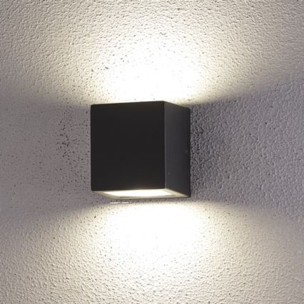 LED Spoljna zidna lampa 2xLED/5W/230V 4000K IP54 crno