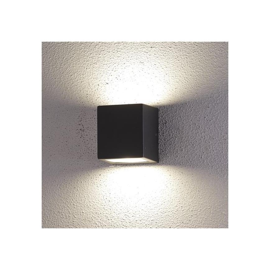 LED Spoljna zidna lampa 2xLED/5W/230V 4000K IP54 crno