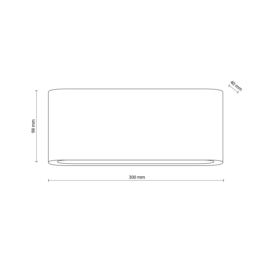 LED Spoljna zidna lampa ARWENA 2xLED/12W/230V IP54 crno