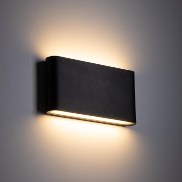 LED Spoljna zidna lampa ARWENA 2xLED/6W/230V IP54 crno