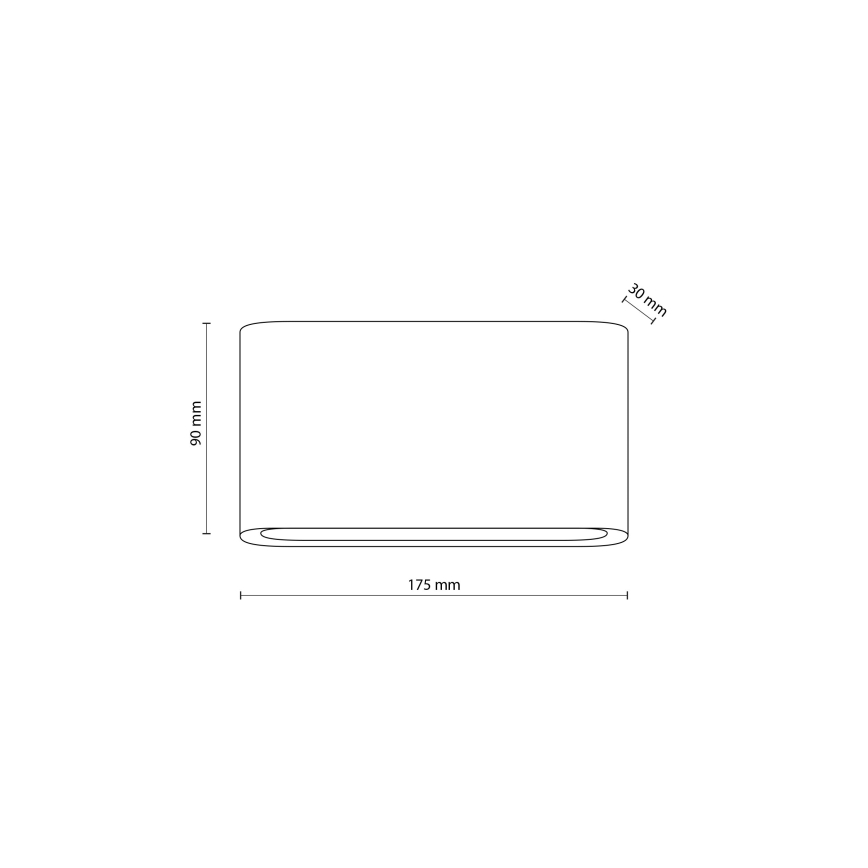 LED Spoljna zidna lampa ARWENA 2xLED/6W/230V IP54 crno