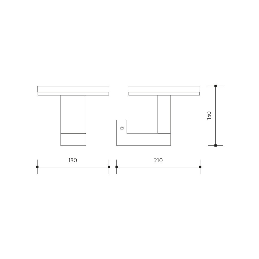 LED Spoljna zidna lampa BARI LED/10W/230V 4000K IP54 antracit