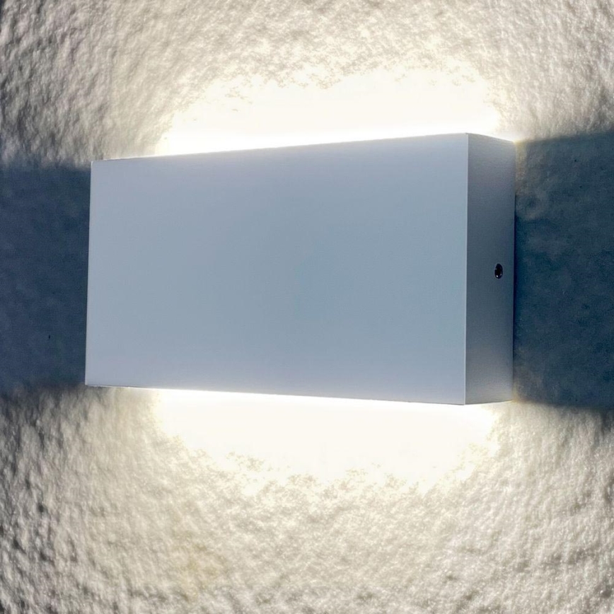 LED Spoljna zidna lampa CHICAGO 2xLED/5,5W/230V IP44 bela