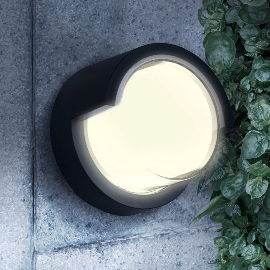 LED Spoljna zidna lampa ESSEN LED/10W/230V IP44 crno