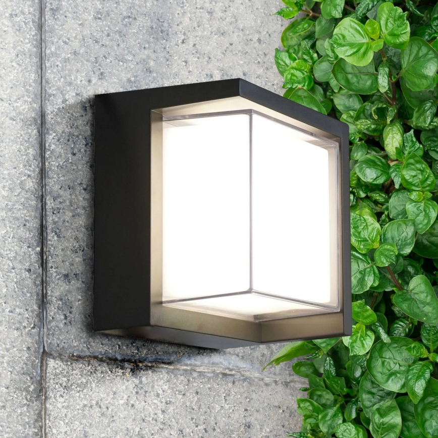 LED Spoljna zidna lampa ESSEN LED/12W/230V IP44 crno
