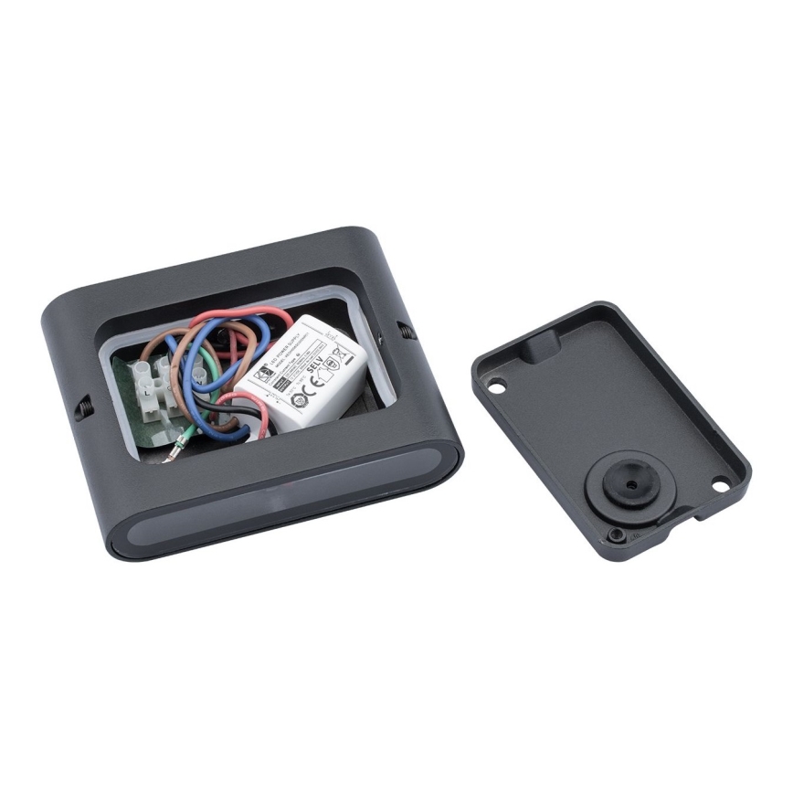 LED Spoljna zidna lampa FLOW 2xLED/3W/230V IP54 crno