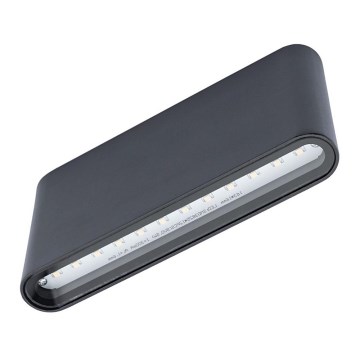 LED Spoljna zidna lampa FLOW 2xLED/6W/230V IP54 crno