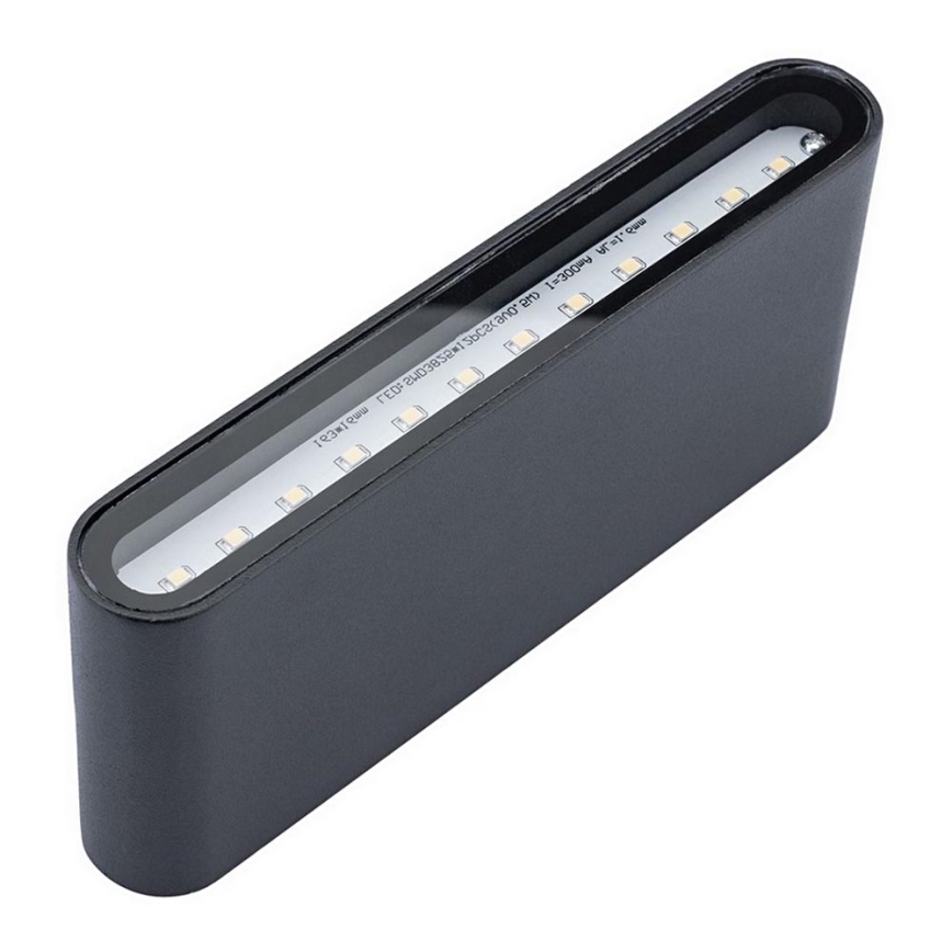 LED Spoljna zidna lampa FLOW LED/6W/230V IP54 crno