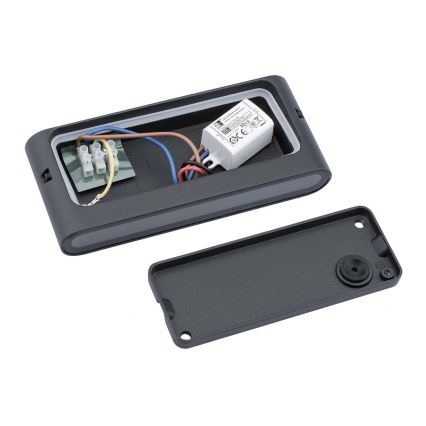 LED Spoljna zidna lampa FLOW LED/6W/230V IP54 crno