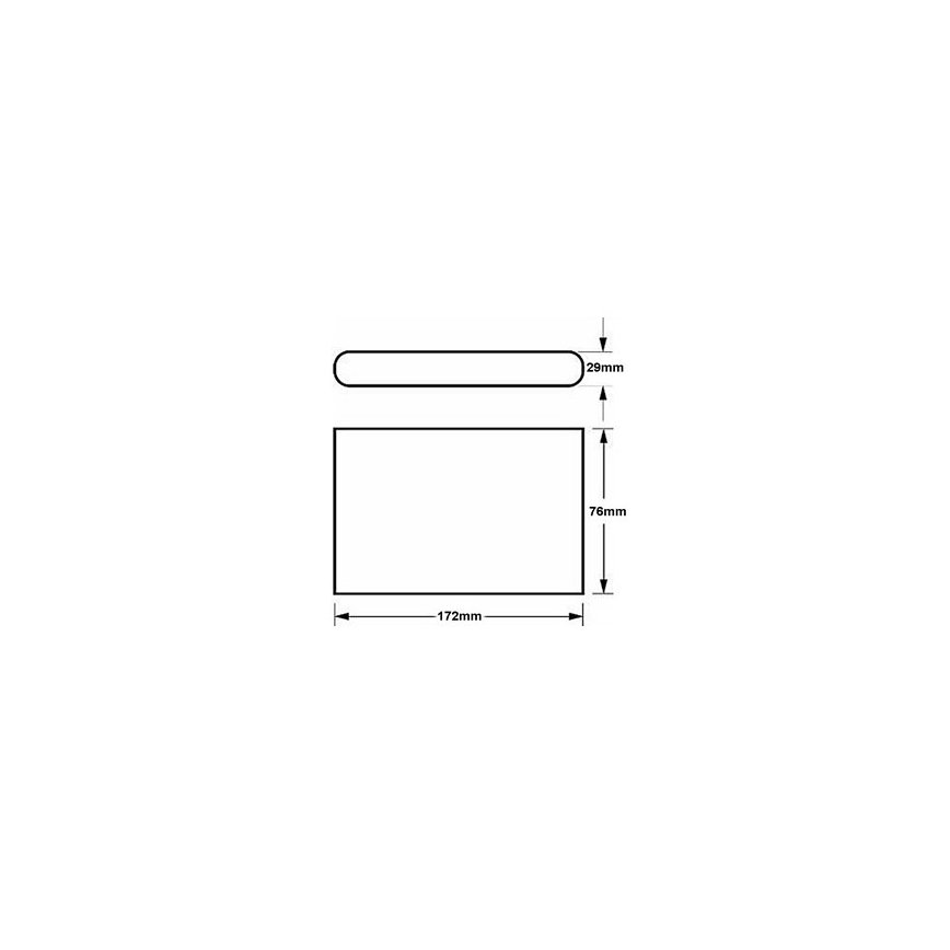 LED Spoljna zidna lampa FLOW LED/6W/230V IP54 crno