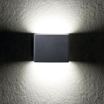 LED Spoljna zidna lampa GARTO LED/8W/230V grafitno