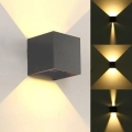 LED Spoljna zidna lampa KREON 2xLED/3W/230V IP54 3000K antracit