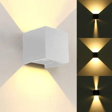 LED Spoljna zidna lampa KREON 2xLED/3W/230V IP54 4000K bela