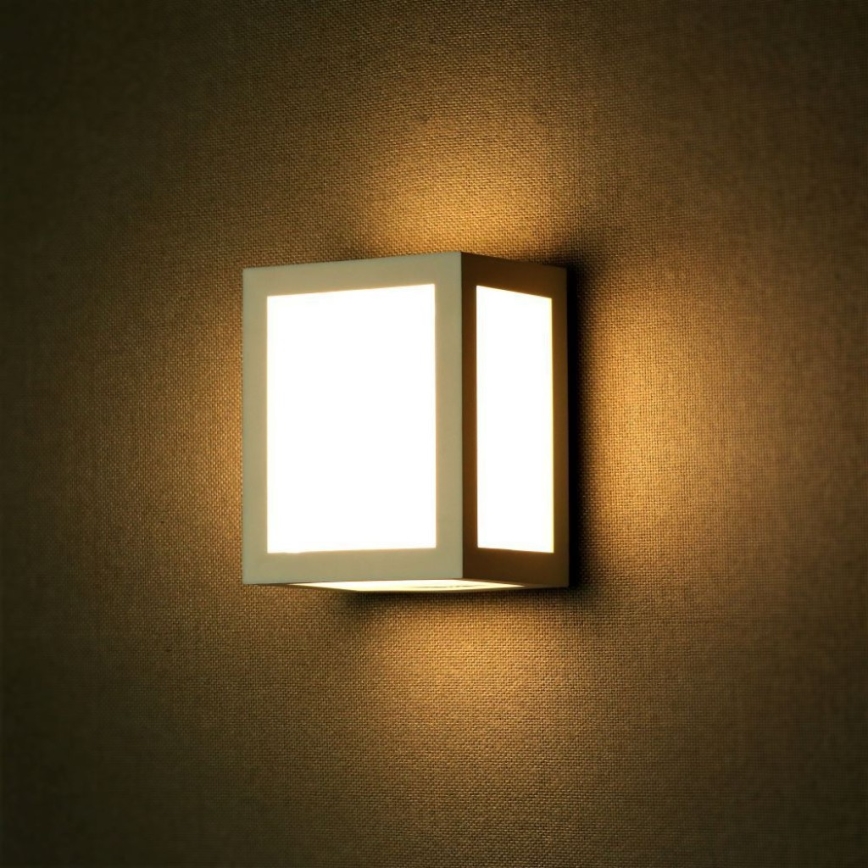 LED Spoljna zidna lampa LED/12W/230V 3000K IP65 bela