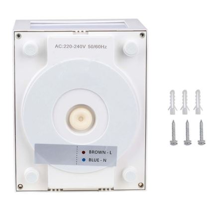 LED Spoljna zidna lampa LED/12W/230V 3000K IP65 bela