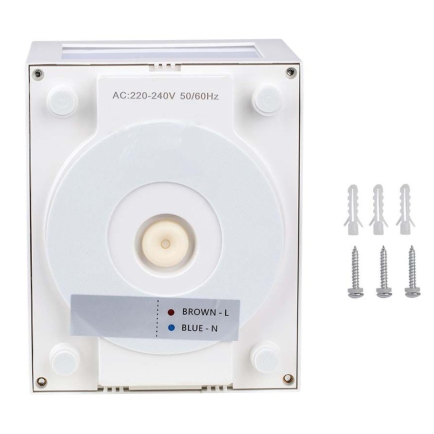 LED Spoljna zidna lampa LED/12W/230V 3000K IP65 bela