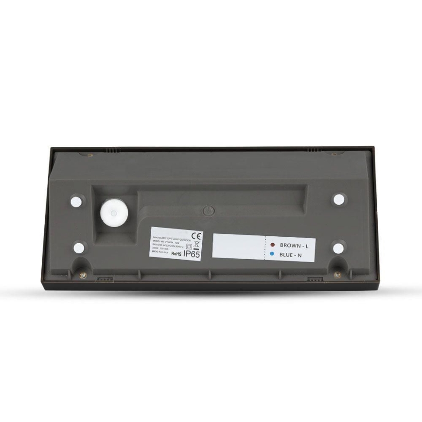 LED Spoljna zidna lampa LED/12W/230V 3000K IP65 crno