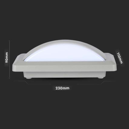 LED Spoljna zidna lampa LED/12W/230V 3000K IP65