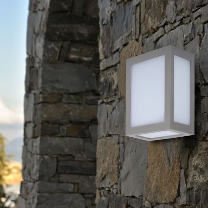 LED Spoljna zidna lampa LED/12W/230V 3000K IP65 sivo