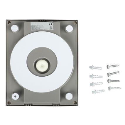 LED Spoljna zidna lampa LED/12W/230V 3000K IP65 sivo