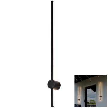 LED Spoljna zidna lampa LED/12W/230V 4000K IP65 crno