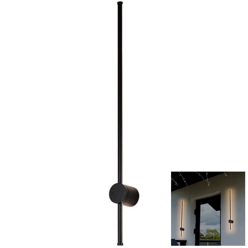 LED Spoljna zidna lampa LED/12W/230V 4000K IP65 crno