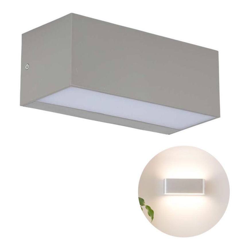 LED Spoljna zidna lampa LED/12W/230V 4000K IP65