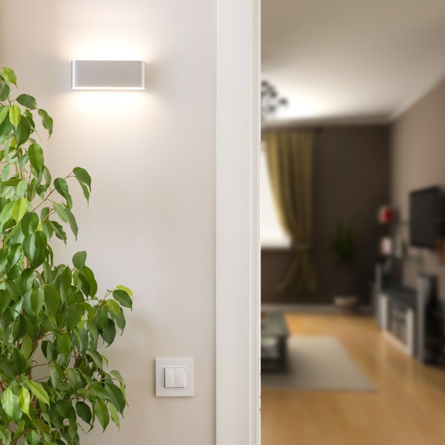 LED Spoljna zidna lampa LED/12W/230V 4000K IP65