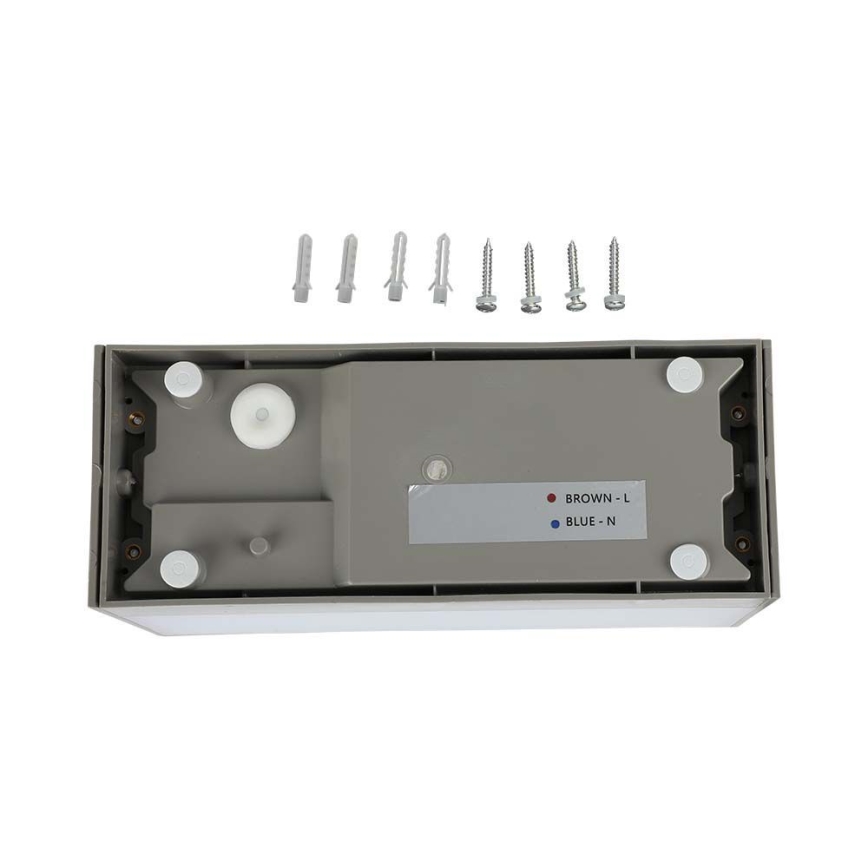 LED Spoljna zidna lampa LED/12W/230V 4000K IP65