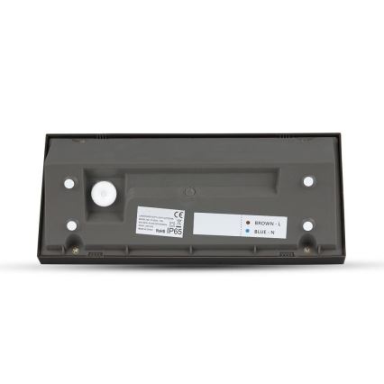 LED Spoljna zidna lampa LED/12W/230V 6400K IP65 crno
