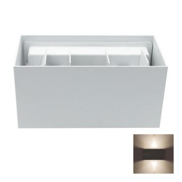 LED Spoljna zidna lampa LED/12W/230V IP54 bela