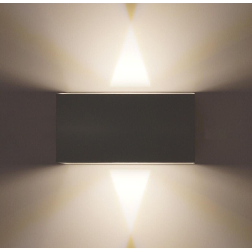 LED Spoljna zidna lampa LED/12W/230V IP54 bela