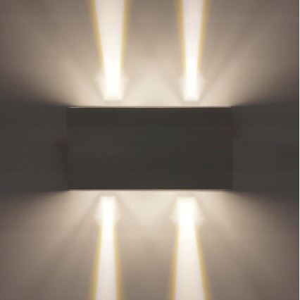 LED Spoljna zidna lampa LED/12W/230V IP54 bela