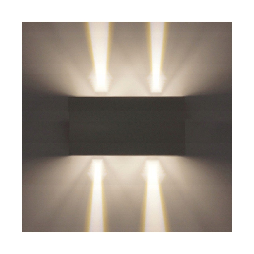 LED Spoljna zidna lampa LED/12W/230V IP54 bela