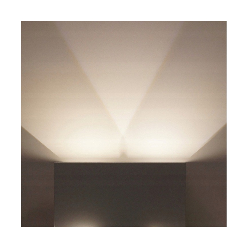 LED Spoljna zidna lampa LED/12W/230V IP54 bela