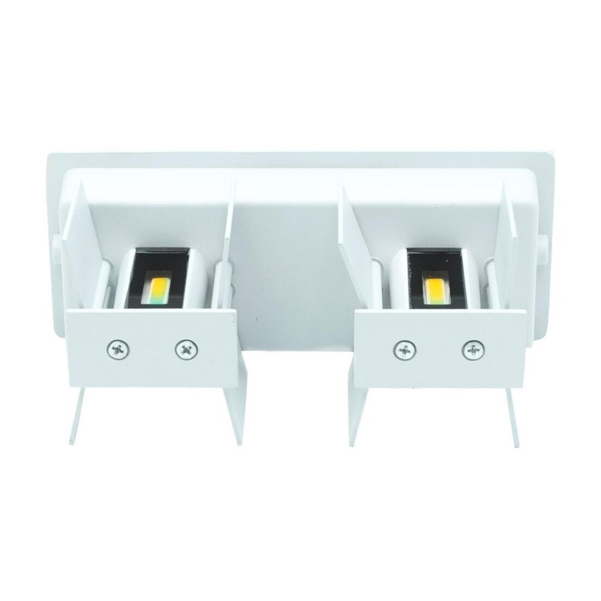 LED Spoljna zidna lampa LED/12W/230V IP54 bela