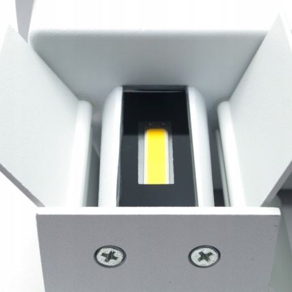 LED Spoljna zidna lampa LED/12W/230V IP54 bela