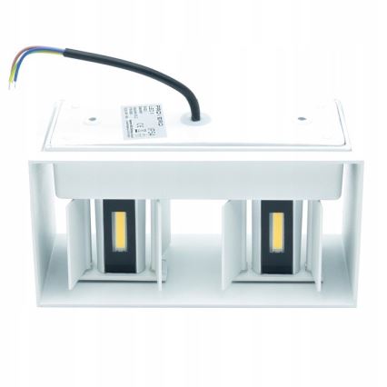 LED Spoljna zidna lampa LED/12W/230V IP54 bela