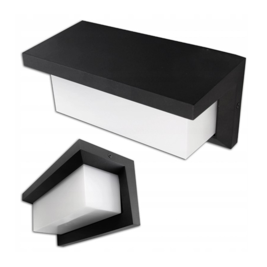 LED Spoljna zidna lampa LED/12W/230V IP54 crno