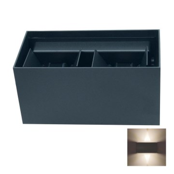 LED Spoljna zidna lampa LED/12W/230V IP54 crno