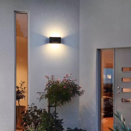 LED Spoljna zidna lampa LED/12W/230V IP54 crno