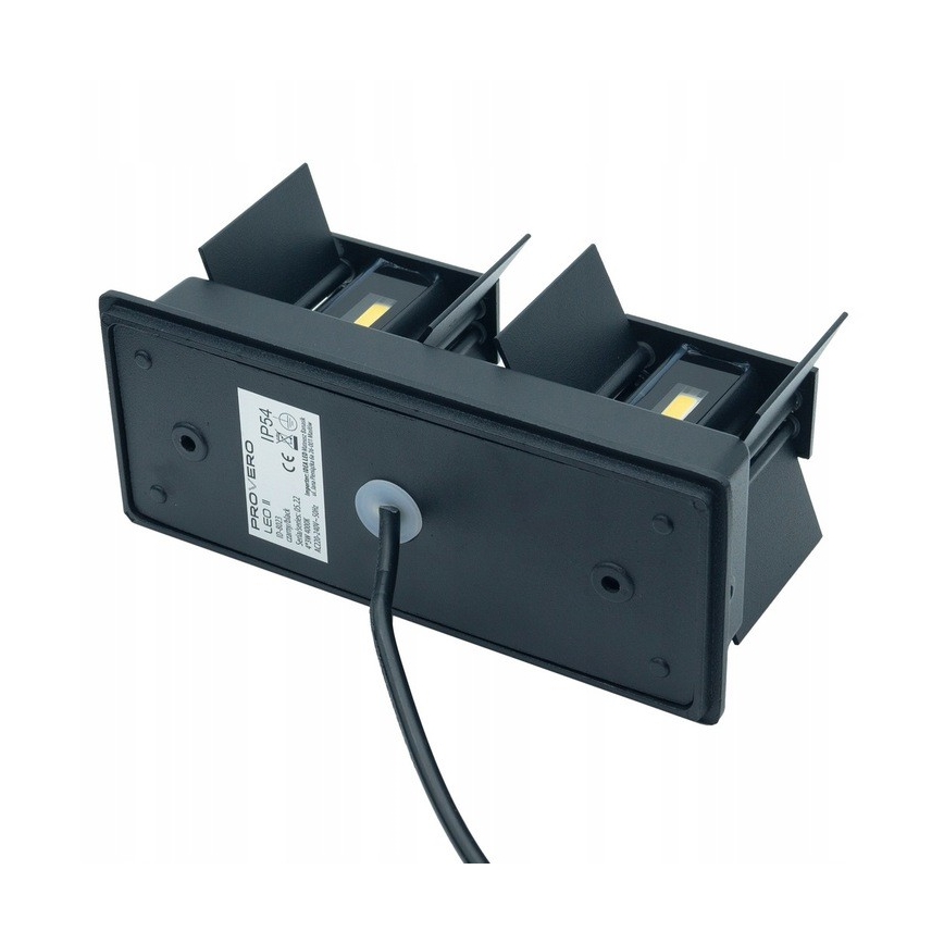 LED Spoljna zidna lampa LED/12W/230V IP54 crno