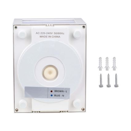 LED Spoljna zidna lampa LED/12W/230V IP65 4000K bela
