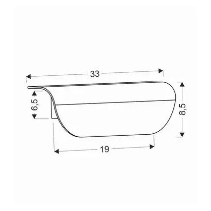 LED Spoljna zidna lampa LED/12W/230V IP65 crno